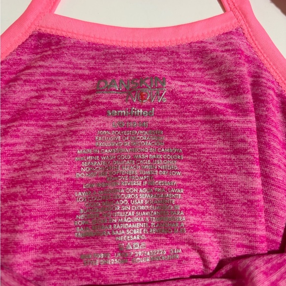 Danskin Now Pink Heathered Tank Top - Picture 3 of 5